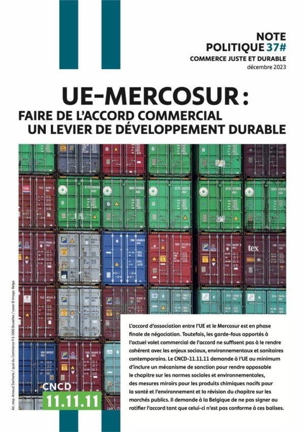 UE-Mercosur : faire de l'accord commercial un levier de...
