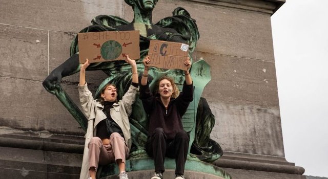 Manif climat 'Walk for your future', Bruxelles, 23 octobre 2022