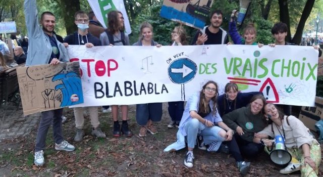 Les jeunes du Camp climat à #BackToTheClimate