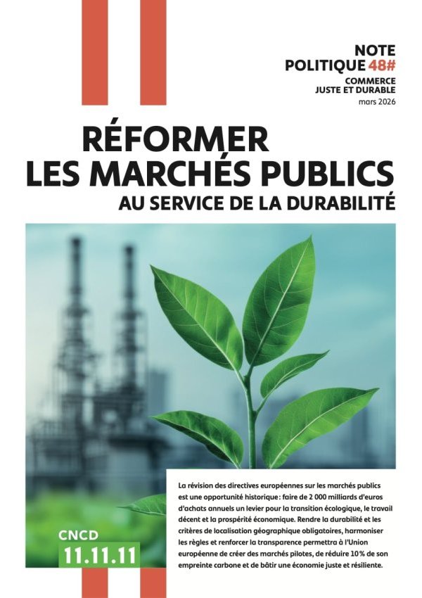 Réformer les marchés publics au service de la durabilité