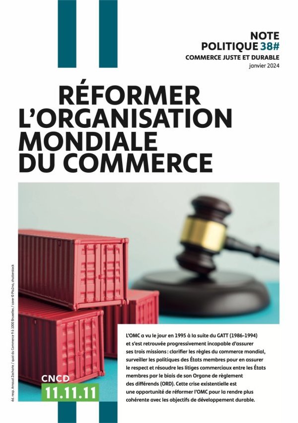Réformer l'Organisation Mondiale du Commerce