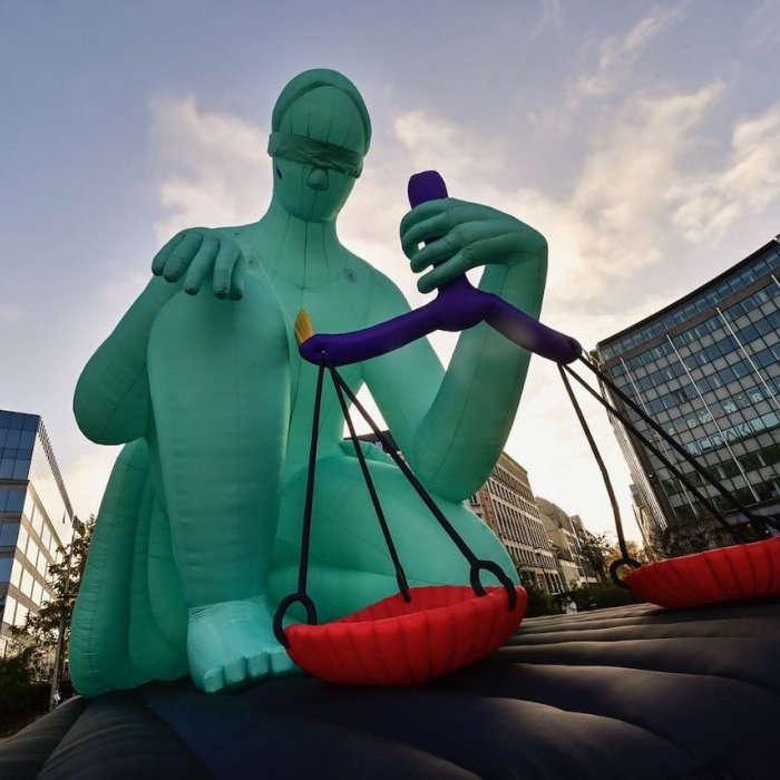 Lady Justice à Bruxelles 