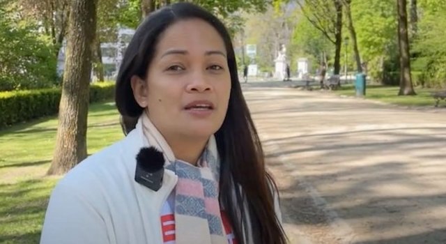 Lovely, coordinatrice de l'Alliance of Health Workers (AHW), Philippines