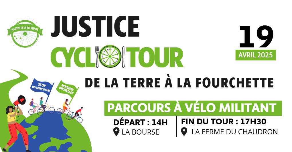 De la terre à la fourchette. Parcours à vélo militant à Bruxelles