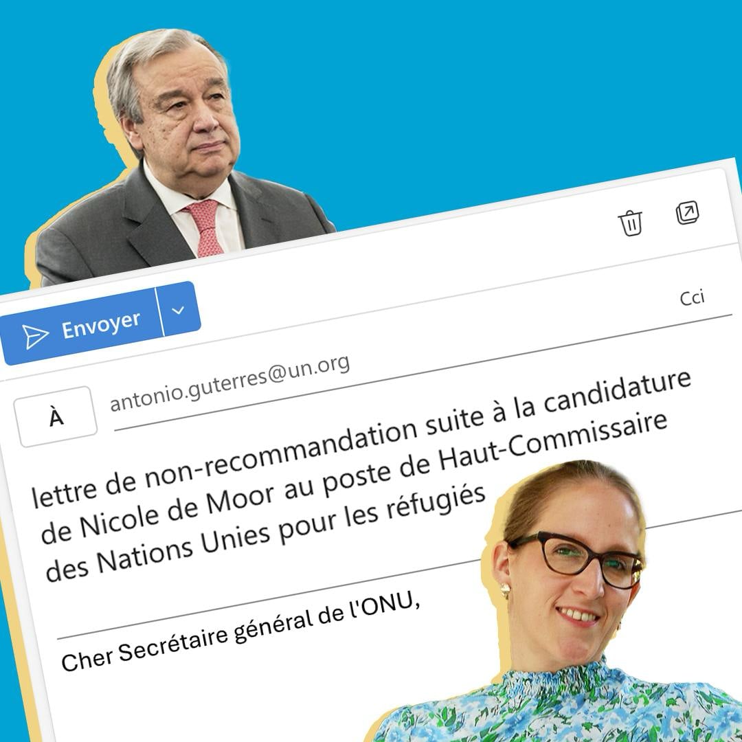 Nicole de Moor à la tête du HCR ? 17 associations et plus de 200 avocat·es...