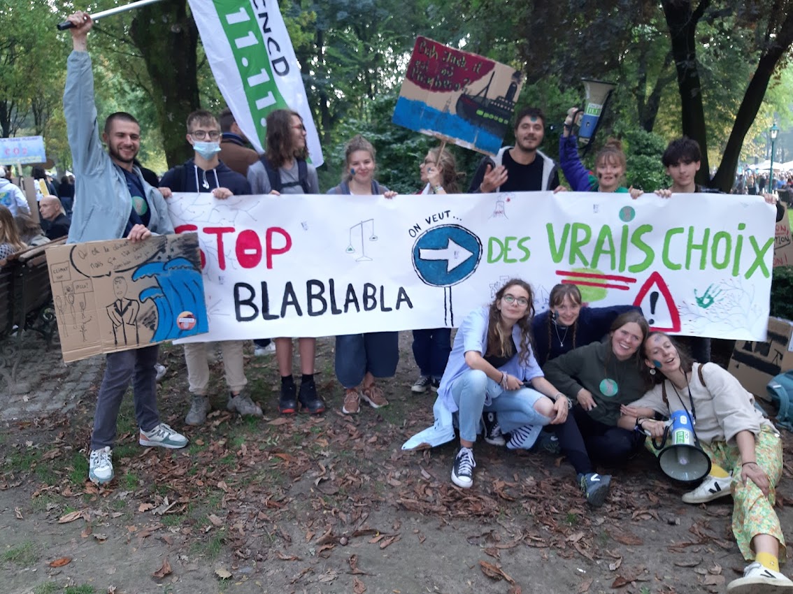 Les jeunes du Camp climat à #BackToTheClimate