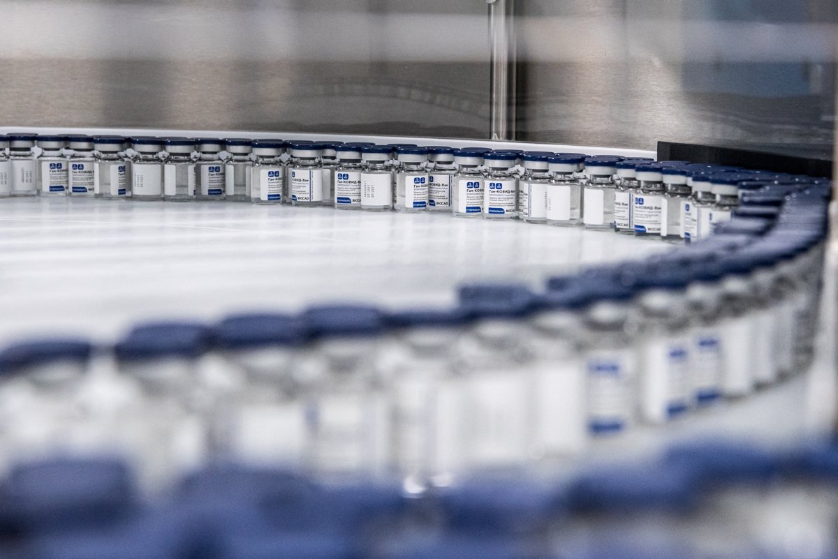 Chaîne de production du vaccin russe