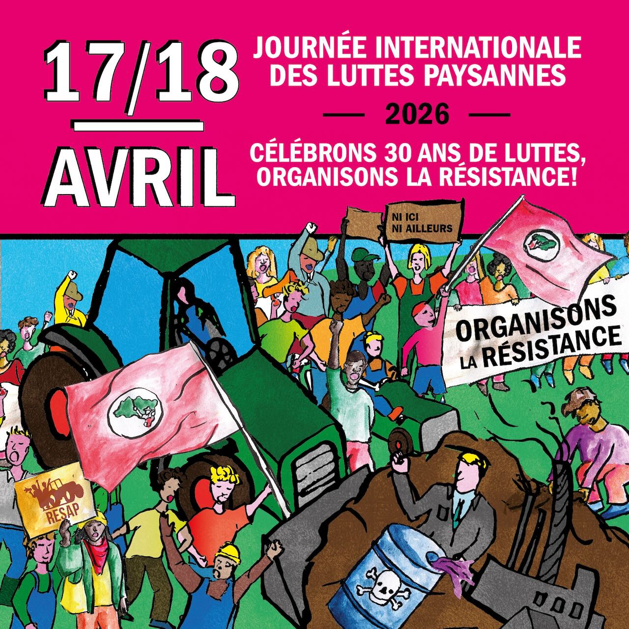 Festival des luttes paysannes : 30 ans de luttes, organisons la résistance