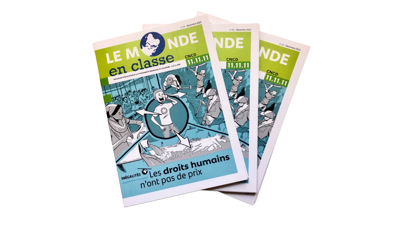 Le Monde en classe 'Les droits humains n'ont pas de prix'. Couverture