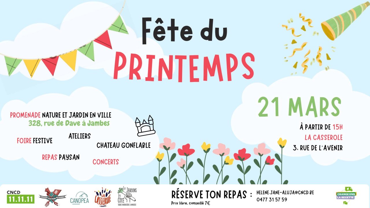 #ChangeonsLaRecette - La Caravane fait étape à la Fête du Printemps à Namur