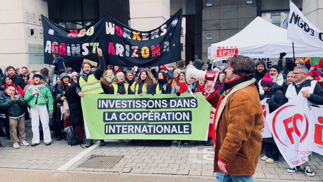 Le secteur des ONG mobilisé lors de la grève nationale le 26 novembre à Bruxelles