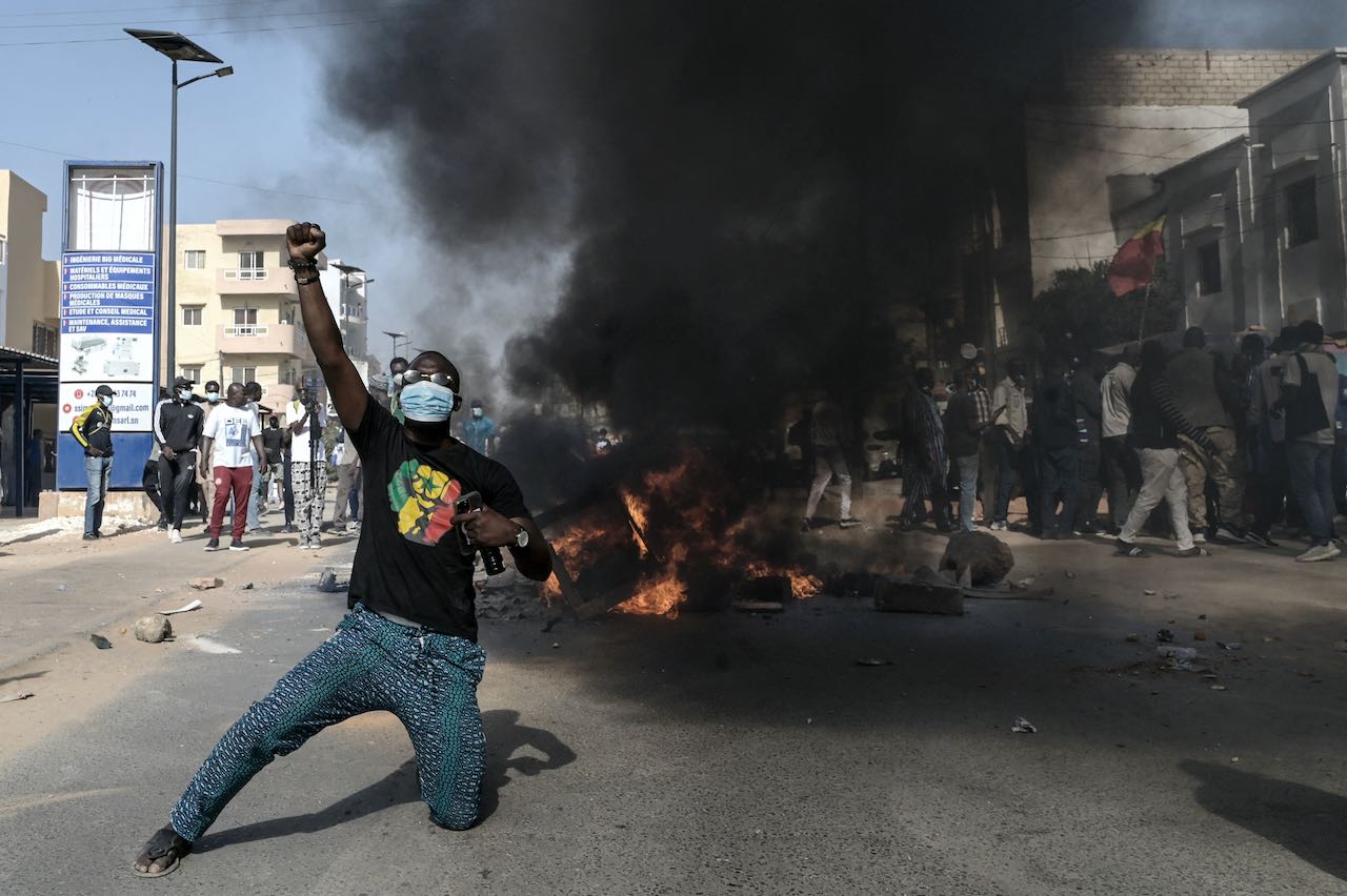 Manifestation dans les rues de Dakar à l'appel de l'opposition suite au report le report de l'élection présidentielle