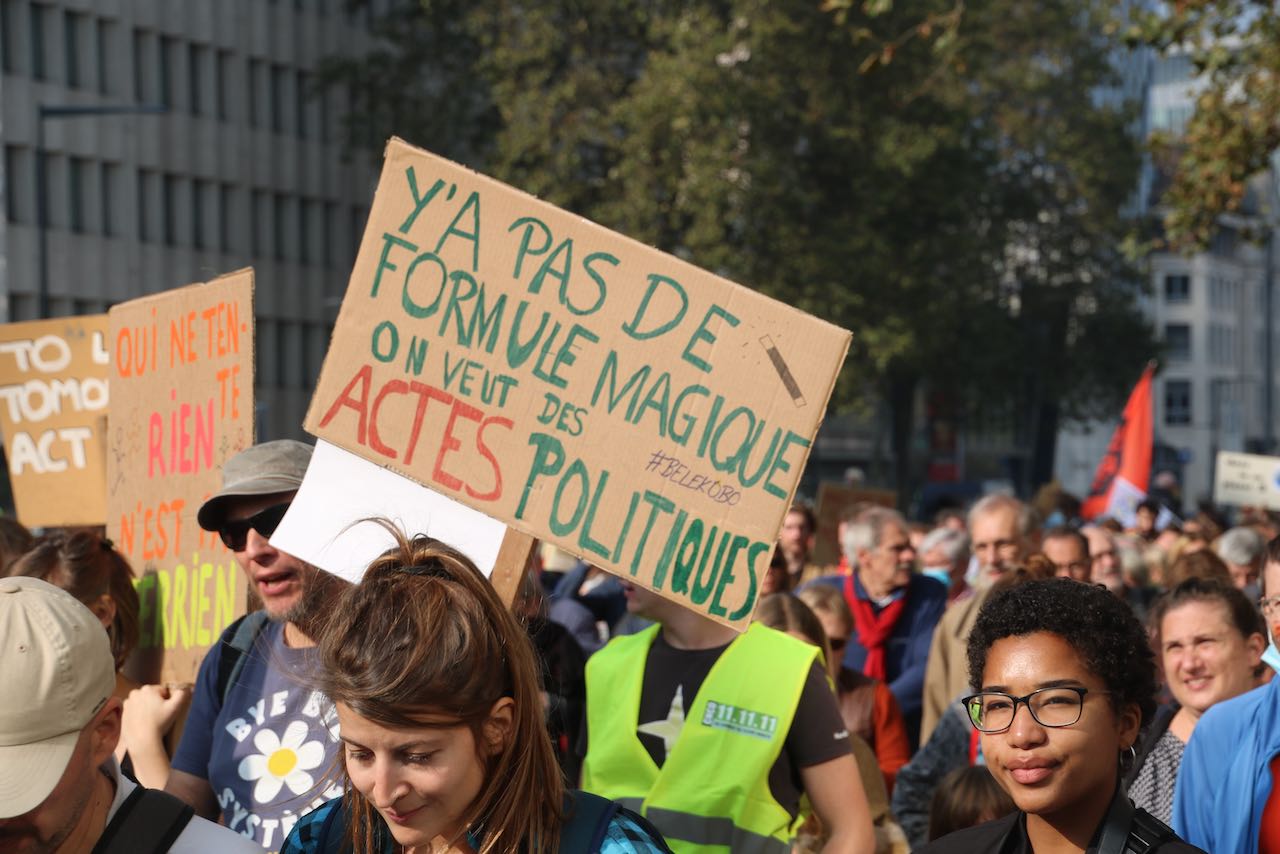 #BackToTheClimate. Marche pour le climat, Bruxelles 10 octobre 2021