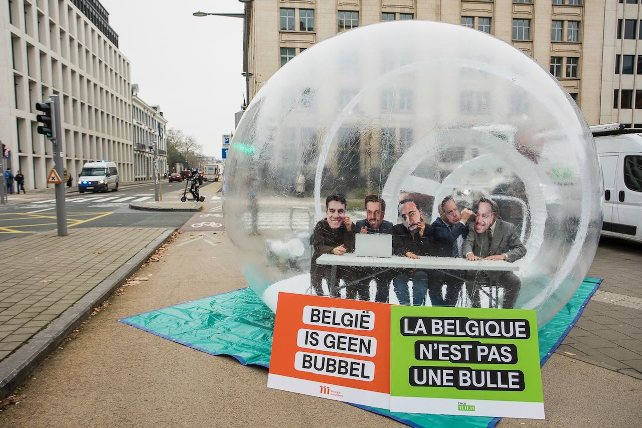 « La Belgique n'est pas une bulle ! » : mobilisation du secteur de la coopération au développement à Bruxelles