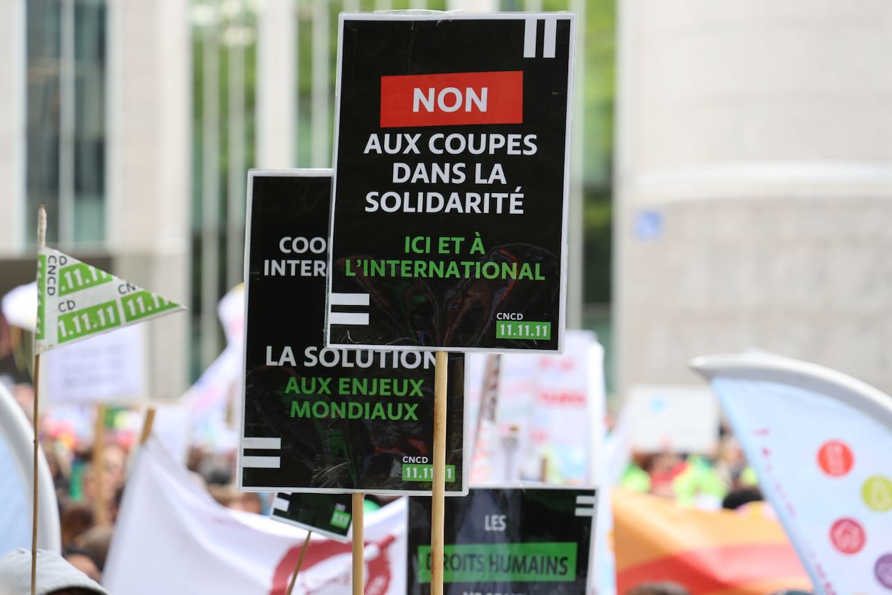 Manifestation à Bruxelles du secteur non marchand en mai 2025