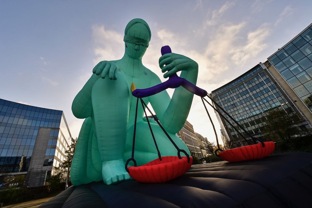 Lady Justice à Bruxelles 