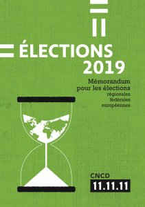 Élections 2019. Mémorandum du CNCD-11.11.11