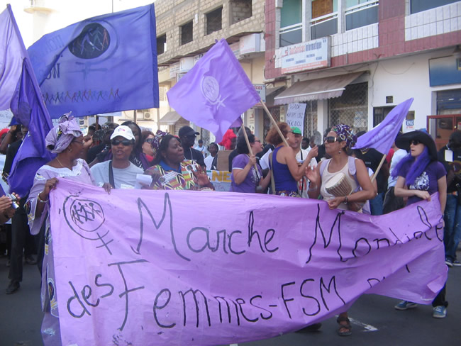 La Marche mondiale des femmes à Dakar