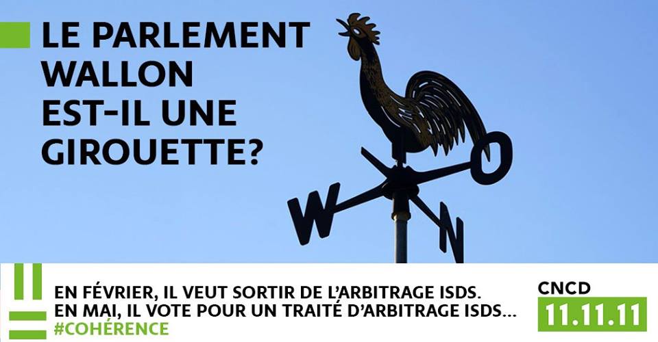 Traité ISDS adopté : le Parlement wallon est-il une girouette ?